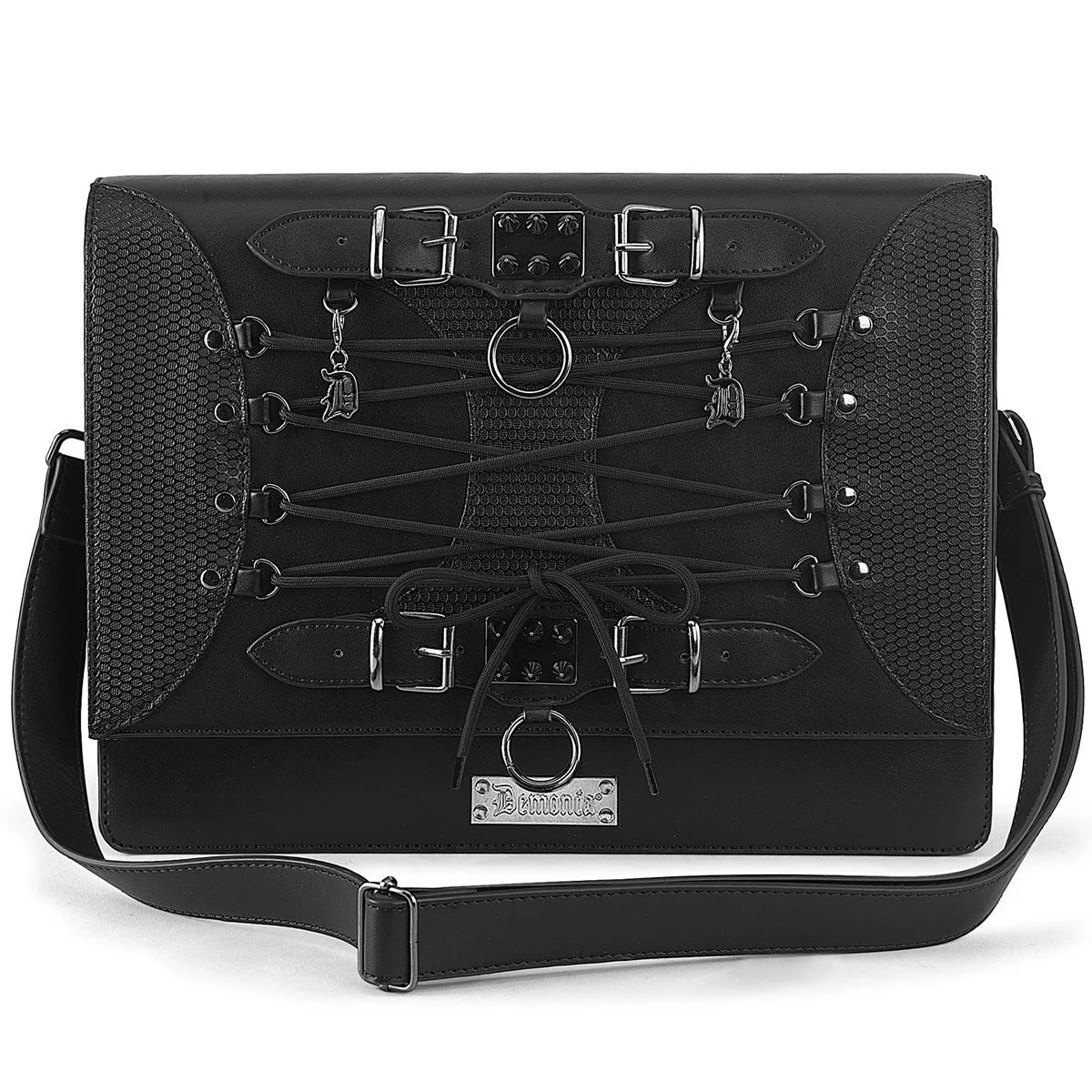 Demonia Vegan Leather Large Crossbody Bag Main image