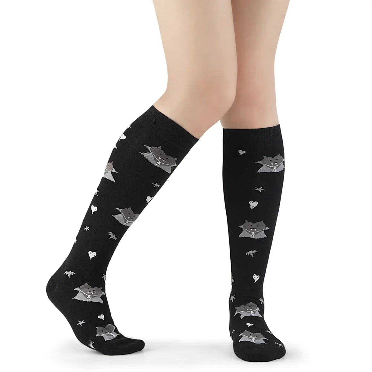 Vampire Heart Knee High Socks Main image