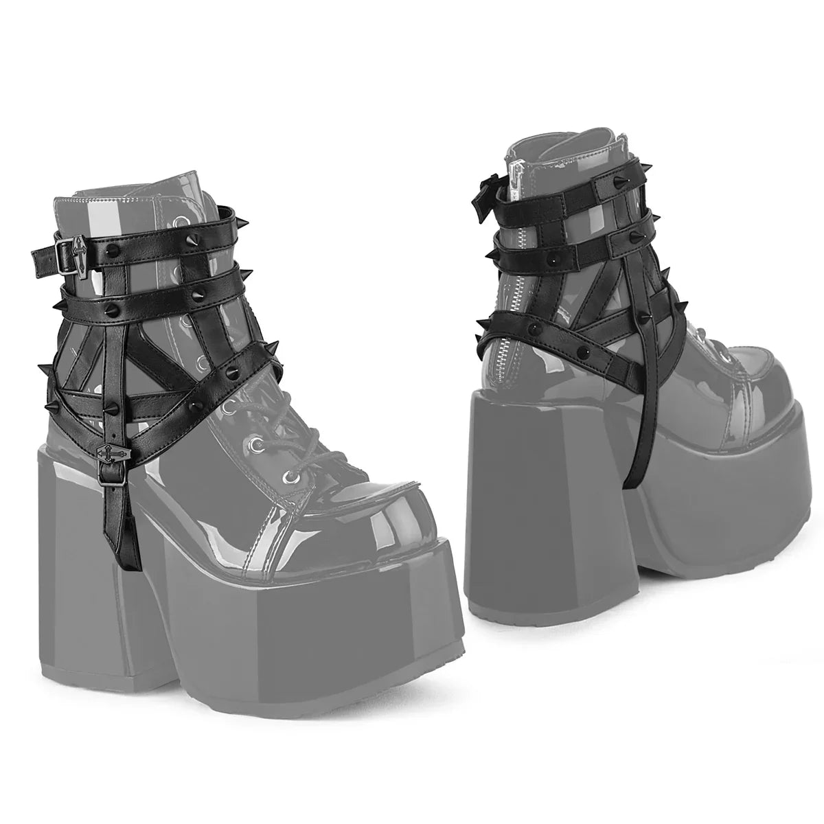 Demonia Cage Boot Harness (Pair) Main image