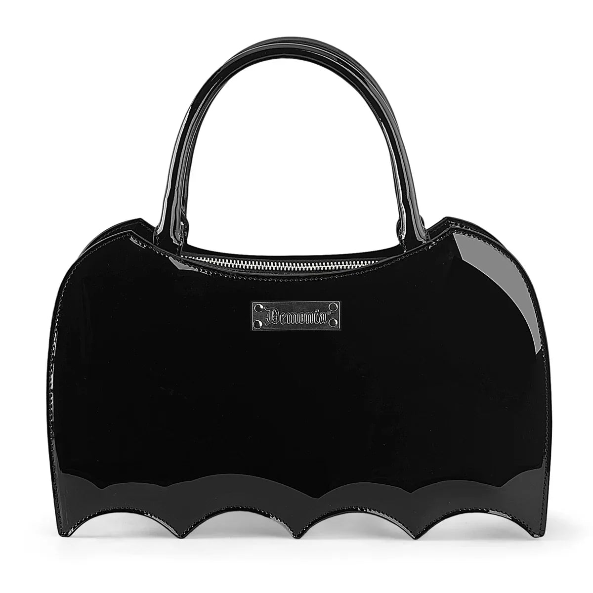 Demonia Patent Bat Shaped Handbag Main image